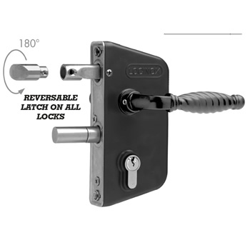 Locinox Lock To Fit 30mm 40mm and 50mm Box Section Keyed Different 46/20a-0