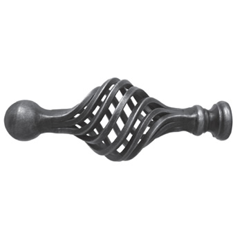 Curtain Pole End To Suit 12 16 or 20mm Round Bar Please Specify 210mm Long 85mm Wide 56 10